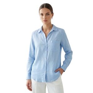⭐️ Zara ($80) 100% Linen Relaxed Fit Shirt - PTP 21